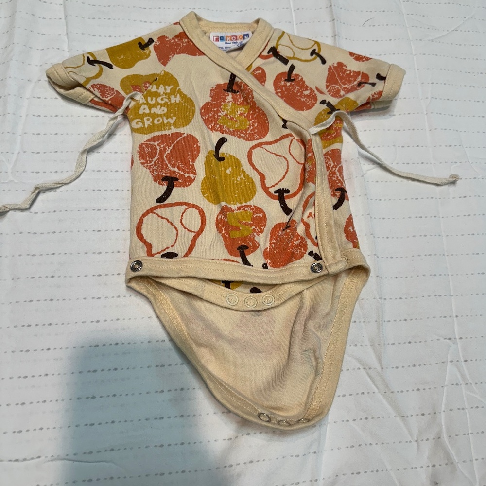 Cute Pear Print Onesie